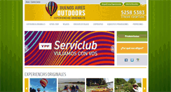 Desktop Screenshot of buenosairesoutdoors.com.ar
